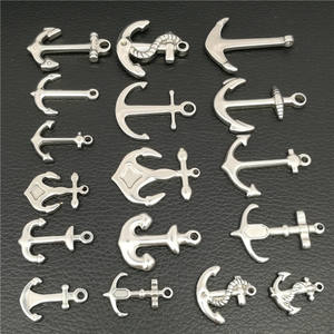 Breloques nautiques en acier inoxydable-pendentifs de roue de bateau de gouvernail d'<span class=keywords><strong>ancre</strong></span>-résultats de bijoux de thème <span class=keywords><strong>marin</strong></span> - Product Image 5