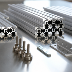 Fabricant de profilés en aluminium à fente en T sur mesure pour les systèmes d'automatisation, de protection de machines et de bancs de travail - Product Image 1