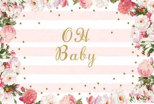 7x5ft Joyeux Anniversaire Noir et Blanc Rayure Rouge <span class=keywords><strong>Aquarelle</strong></span> Rose Or Point Photographie Rayure Anniversaire Fleurs Thème Toile De Fond - Product Image 6