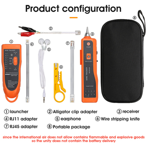 COMPTYCO Orange Line <span class=keywords><strong>Finder</strong></span> multifunzionale RJ45 RJ11 Cable Tester per cavi di rete telefonica Line <span class=keywords><strong>Finder</strong></span> in fibra ottica - Product Image 6