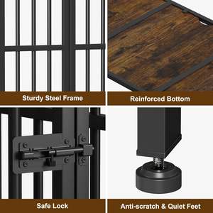 Köpek sandık mobilya katlanabilir hiçbir montaj dekoratif köpek kulübesi kapalı köpek kasalar büyük köpekler için - Product Image 6