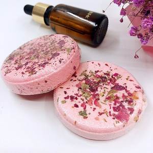 Paquete de Regalo Personalizado de Fábrica con 8 Tabletas Efervescentes para Ducha de 30g, con Aroma a Rosa y Manteca de Karité, para Uso en Spa en Casa - Product Image 5
