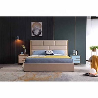 Offre d'usine C2020 meubles de chambre à coucher modernes lit king size avec cadre en or lit de luxe