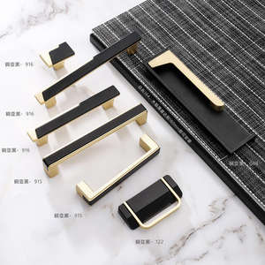 Tiradores Modernos Bicolor Dorado y Gris Ajustables para Cajones Ocultos de Cocina, Perillas de Aleación de Zinc para Gabinetes, Cómodas, Baños y Salas de Estar - Product Image 4