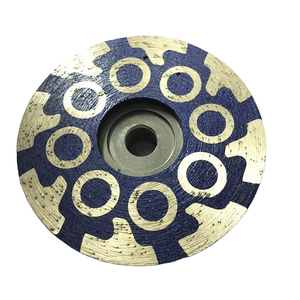 다이아몬드 컵 그라인더 휠 더블 로우 디스크 금속 가공 100/125mm 절단 세라믹 앵글 그라인더 연마 패드 스톤용 - Product Image 3