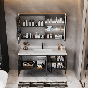 Hot Sale Modern <strong>Bathroom</strong> Vanities Sets With Light Smart Mirror and Basin <strong>Ready</strong> <strong>Made</strong> Led Mirror <strong>Bathroom</strong> Cabinet - Product Image 5