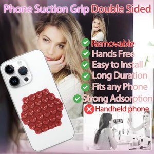 Support de téléphone à aspiration Offres Spéciales Double face support de téléphone portable collant pour miroir douche utilisé support de téléphone portable mains libres - Product Image 4