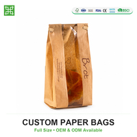 Sacs à fond pointu résistants à la graisse, thermoscellables, avec fermeture torsadée, emballages personnalisés avec logo pour l'emballage de biscuits et de collations
