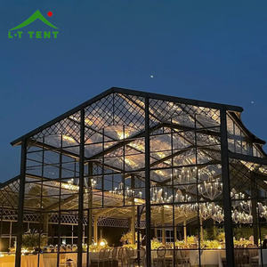 เต็นท์เอเทรียมทรงสูงกรอบสีดำกันน้ำสำหรับงานแต่งงานกระโจม1000ที่นั่งกลางแจ้งหรูหรา - Product Image 2