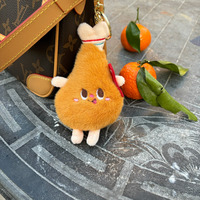 Porte-clés en peluche personnalisé en gros, motif nourriture mignonne : hot-dogs, frites, hamburgers, vente en gros