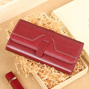 Portafoglio Lungo da <span class=keywords><strong>Donna</strong></span> in <span class=keywords><strong>Vera</strong></span> <span class=keywords><strong>Pelle</strong></span> Vintage con Blocco RFID Porta Carte Pochette - Product Image 3