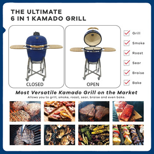 Cocina Exterior de Acero Inoxidable de Alta Gama con Parrilla Kamado, Diseño Moderno, Gabinetes de Cocina para Barbacoa al Aire Libre con Horno para <span class=keywords><strong>Pizza</strong></span> para Jardín - Product Image 6