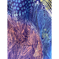 Batik Adire Alabela dessiné à la main sur tissu en mousseline