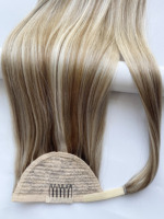 Extensions de cheveux naturels bruns et gris, 100 % cuticules alignées, cheveux vierges Remy chinois, queue de cheval à clipser, vente en gros, 2026