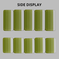 Mahjong américain de luxe gravé en acrylique, 32 mm, 160 pièces, vert citron, 4 couches, avec tapis floral pour fête de club social tropical