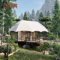 Tenda Glamping Hotel Pattaya Berkualitas Tinggi untuk Luar Ruangan, Modis dengan Kamar Mandi dan Dapur