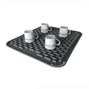 Benutzer definierte Küche Waschen Abtropffläche Trocken gestell Matten Waschbecken Protector Pad Silikon Geschirr trocknungs matte - Product Image 6