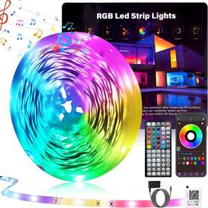 ไฟเส้น LED RGB แบบยืดหยุ่น กันน้ำ IP65 ควบคุมผ่าน Wifi พร้อมรีโมท สำหรับคริสต์มาส ขายส่ง 100 เมตร ใช้ไฟ 110V 220V - Product Image 1