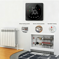 Thermostat numérique intelligent ignifuge connecté en Wi-Fi, régulateur de température pour chauffage au sol écologique avec garantie de 2 ans