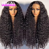 Wig Rambut Keriting Burma Mentah Kepadatan Tinggi Tanpa Lem HD Full Lace Front Wig Rambut Bob Pendek Brasil Wig Rambut Vietnam Grade 15A