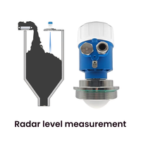 Jauge de niveau radar 80 GHz, jauge de niveau de matériau, anti-corrosion et anti-explosion, jauge de niveau d'eau de rivière, intelligente pour silo