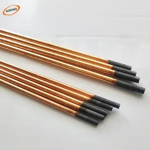 DC Copper Coated Pointed Gouging Carbon Electrode Rods Carbon steel wire gouging carbon fiber rod 6mm