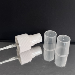 Pulverizador de niebla fina de 20mm <span class=keywords><strong>y</strong></span> 28mm, bomba atomizadora de plástico PP de resorte para Perfume, cosméticos, agua, 24/410 tamaños, botella con tapa de rosca para líquido - Product Image 4