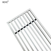 Grille à barre rectangulaire de style moderne Grilles d'air diffusées pour climatisation en alliage d'aluminium