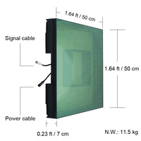 Miroir infinity 3d vidéo lumière led piste de danse