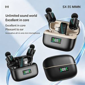 Wireless Lavalier <b>Microphone</b> SX35 Conference <b>Microphone</b> <b>for</b> Mobile Phones and <b>Computers</b> with Type C Connector - Product Image 1