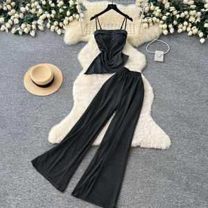 Conjunto Casual de Verano 2026 de 2 Piezas para Mujer, Top Túnica sin Mangas y Traje Ajustado con Estampado Floral, Venta al Por Mayor - Product Image 2