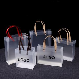 Bolsas de Regalo Transparentes e Impermeables de PP con Asa, Cierre de Hombro y Asa de Cuerda, Opción de Logotipo Personalizado - Product Image 6