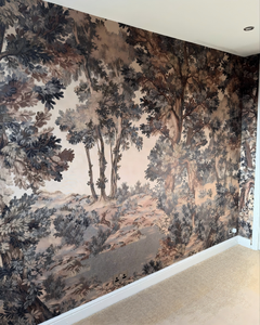 Papier peint mural paysage beige en <span class=keywords><strong>tapisserie</strong></span>, papier peint non tissé de qualité supérieure pour la décoration intérieure de chambre à coucher - Product Image 6