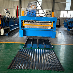 Hochwertige TR5 und Wellblech-Doppelschicht-Rollformmaschine mit Touchscreen-PLC-Steuerungssystem - Product Image 6