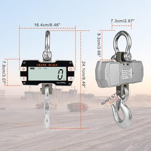 Digitale Schwerlast-Hakenwaage <span class=keywords><strong>1000</strong></span> <span class=keywords><strong>kg</strong></span> 2000 <span class=keywords><strong>kg</strong></span> Kranwaage LCD LED-Anzeige mit Fernbedienung OEM - Product Image 5