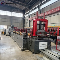 Máquina Perfiladora de Correas de Acero (CU) con Dispositivo de Punzonado y Precorte, Línea de Perfilado en Frío Motorizada Controlada por PLC para Acero