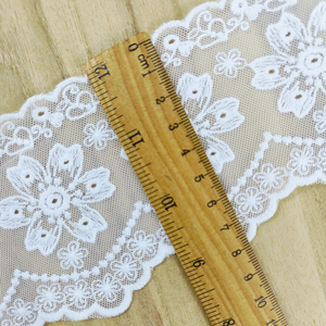 Renda de Tule de Nylon Macia e Elegante de 7,5CM ~ 8,0CM para Têxteis Domésticos - Product Image 5