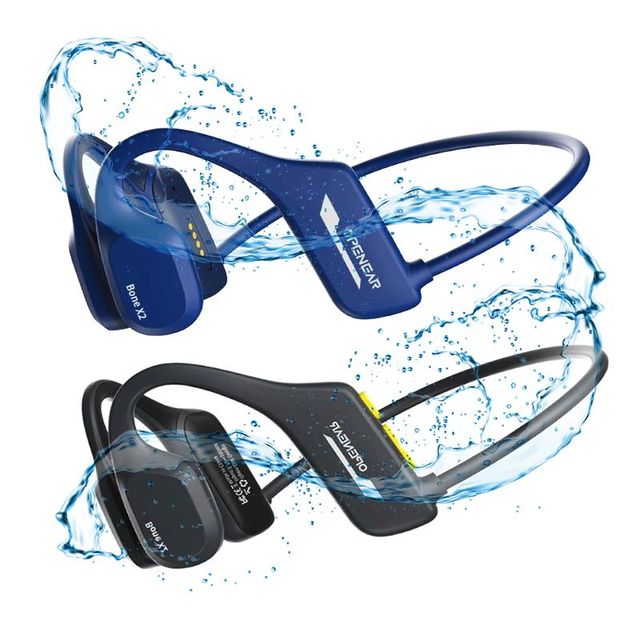 STARSKY X2 for 5.2 Swimming Headphones IP68 Waterproof LED JL Chipset 8GB Open-Ear Bone Conduction for Sports Pool Beach