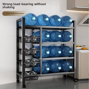 Étagère de rangement de <span class=keywords><strong>cuisine</strong></span> moderne en métal multi-niveaux, panier à légumes sur pied, accessoires de <span class=keywords><strong>cuisine</strong></span> efficaces pour l'organisation des étagères - Product Image 5