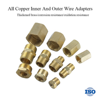 Adaptateur de filetage mâle/femelle, tout en cuivre, résistant à la pression et à la corrosion, raccord pneumatique