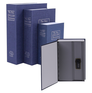 High Simulation Blue Red Brown Book Safe Secret Dictionary Book Safe Home Book Safe
