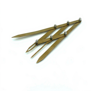 Golden Plated Stainless Steel Eyebrow Tweezers Pointed Tip Lightweight Multi-Functional Modern High Quality for Eyebrow Styling - Product Image 1