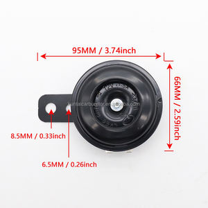 <span class=keywords><strong>Klaxon</strong></span> <span class=keywords><strong>de</strong></span> moto 12V 1,5a 23W, <span class=keywords><strong>klaxon</strong></span> électrique rond noir avec support universel pour moto et Scooter - Product Image 5