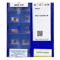 Plaquettes de fraisage en carbure Zccct Ybm253 Angx110508pnr Gm pour acier inoxydable, outils de tournage CNC indexables