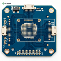 Circuit imprimé Rogers RT Duroid 5880 haute fréquence 0,254 mm argenté par immersion pour terminal SATCOM bande Ka Ku