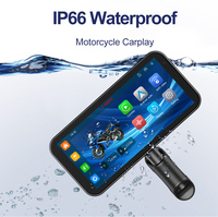 Cámara Inalámbrica de 6.25 Pulgadas TMPS Carplay Android Auto, Pantalla IP67, Reproductor para Motocicleta, Navegador GPS