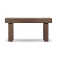 Console d'entrée de luxe en bois massif, fabriquée à la main, avec un design minimaliste pour un salon moderne, meubles pour l'organisation de la maison