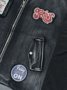 6855/厂家直销女式街头服饰连帽衫毛衣外套原创设计品牌连帽衫和运动衫带正面徽标 - Product Image 4