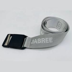 Cinturón de Golf con logotipo de Jacquard personalizado de fábrica para hombres y mujeres, correas de poliéster de nailon Unisex, cinturón tejido trenzado, cinturones con hebilla magnética - Product Image 2