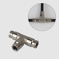 Connecteur rapide en laiton de 9,52 mm, raccord en T pour système de refroidissement par brumisation haute pression